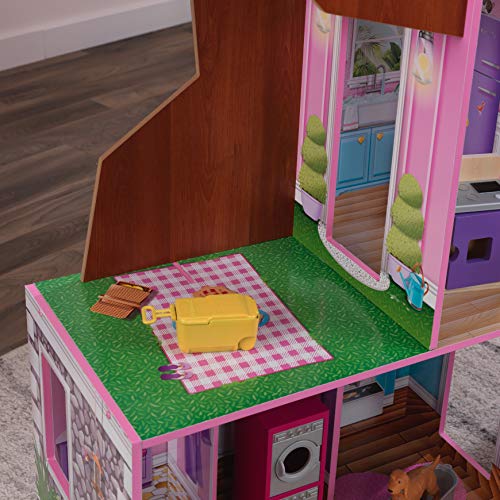 KidKraft Treehouse Retreat Mansion Puppenhaus aus Holz Casa Madera para muñecas de 30 cm, Multicolor 10108