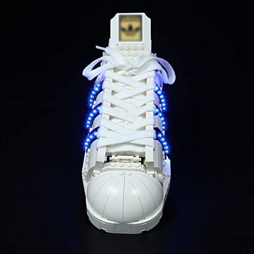 Kit de IluminacióN Led para Lego Adidas Zapatillas (No Incluye Modelos Lego),Decoración Conjunto de Luces para Lego 10282 Adidas Originals Superstar,Creativo DIY Regalo