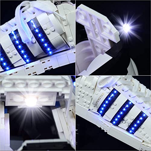 Kit de IluminacióN Led para Lego Adidas Zapatillas (No Incluye Modelos Lego),Decoración Conjunto de Luces para Lego 10282 Adidas Originals Superstar,Creativo DIY Regalo