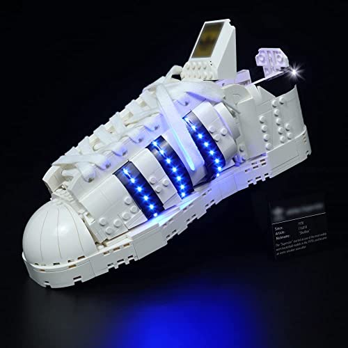 Kit de IluminacióN Led para Lego Adidas Zapatillas (No Incluye Modelos Lego),Decoración Conjunto de Luces para Lego 10282 Adidas Originals Superstar,Creativo DIY Regalo