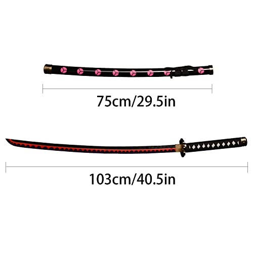 kljhld Bamboo Anime Katana Cosplay Espada, Roronoa Zoro Katana Espada Shusui Espada Katana 103cm / 40 Pulgadas