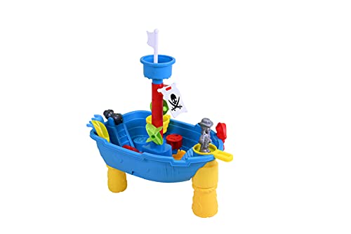 KNORRTOYS.COM- Mesa de Arena y Agua, diseño de Barco Pirata, Color carbón (39200)