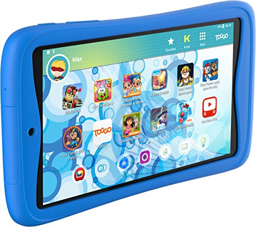 Kurio Tab Connect Toggo - Tableta Infantil Azul - Nickelodeon-Toggo - Memoria de 16 GB - Sistema de Filtro Web - Resistente a Salpicaduras - Parachoques - Pantalla de 7"