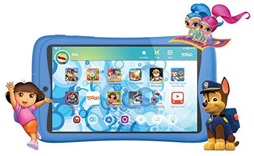 Kurio Tab Connect Toggo - Tableta Infantil Azul - Nickelodeon-Toggo - Memoria de 16 GB - Sistema de Filtro Web - Resistente a Salpicaduras - Parachoques - Pantalla de 7"