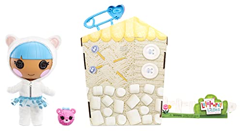 Lalaloopsy Littles Doll Bundles Snuggle Stuff con Osito-Muñeca de Invierno de 18cm con Vestido Azul y Zapatos Removibles-Caja Reutilizable como casa-Edad 3-103 años, Color (577195C3)