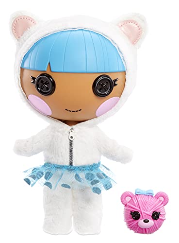 Lalaloopsy Littles Doll Bundles Snuggle Stuff con Osito-Muñeca de Invierno de 18cm con Vestido Azul y Zapatos Removibles-Caja Reutilizable como casa-Edad 3-103 años, Color (577195C3)