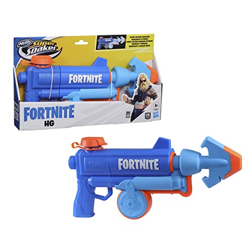 Lanzador de Agua Nerf Super Soaker Fortnite HG - Lanzador para Juegos acuáticos - para Adolescentes y Adultos