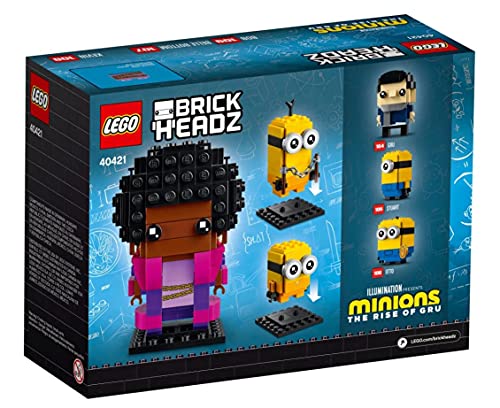 LEGO 40421 Minions Brickheadz Belle Bottom, Kevin und Bob