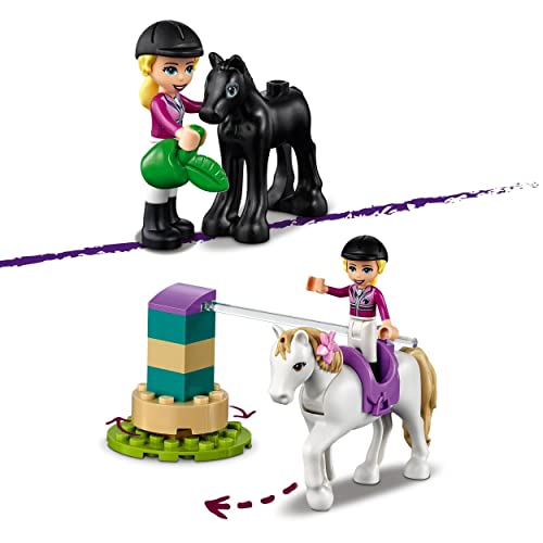 LEGO 41441 Friends Entrenamiento y Remolque EcuestreJuguete de Construcción para Niños 4 años con Figura de Caballo