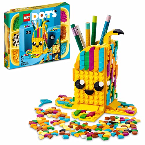 LEGO 41948 Dots Plátano Adorable: Portalápices, Kit de Manualidades para Niños y Niñas 6 Años, Accesorios de Escritorio DIY, Decoración de Habitación