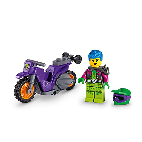 LEGO 60296 City Stuntz Moto Acrobática: Rampante, Set con Moto de Juguete y Mini Figura para Niños y Niñas +5 Años