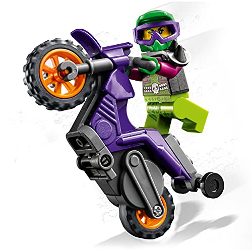 LEGO 60296 City Stuntz Moto Acrobática: Rampante, Set con Moto de Juguete y Mini Figura para Niños y Niñas +5 Años