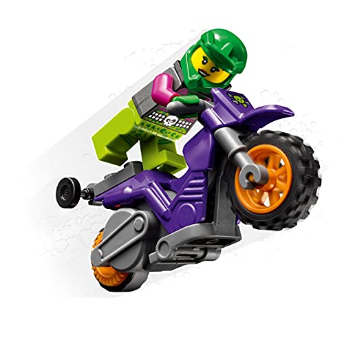 LEGO 60296 City Stuntz Moto Acrobática: Rampante, Set con Moto de Juguete y Mini Figura para Niños y Niñas +5 Años