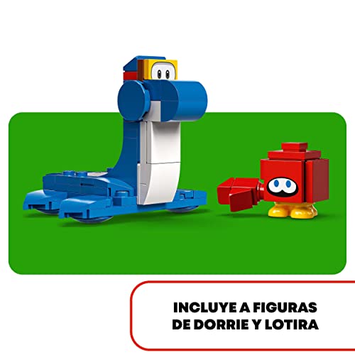 LEGO 71398 Super Mario Set de Expansión: Costa de Dorrie Juego con Figura de Cangrejo, Juguete para Niños y Niñas 6 Años
