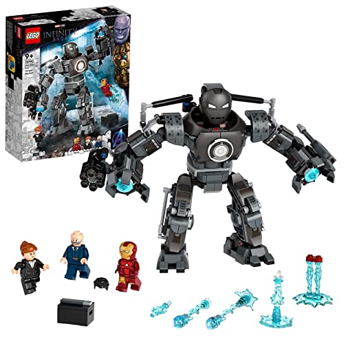 LEGO 76190 Marvel Iron Man: Caos de Iron Monger, Juguete de Construcción + 76186 Marvel Vengadores Dragon Flyer de Black Panther, Juguete de Construcción de Avión del Avengers con Superhéroes