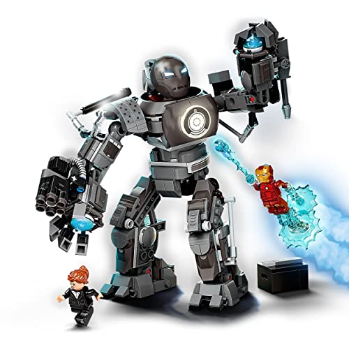 LEGO 76190 Marvel Iron Man: Caos de Iron Monger, Juguete de Construcción + 76186 Marvel Vengadores Dragon Flyer de Black Panther, Juguete de Construcción de Avión del Avengers con Superhéroes