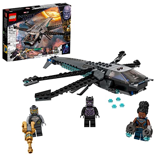 LEGO 76190 Marvel Iron Man: Caos de Iron Monger, Juguete de Construcción + 76186 Marvel Vengadores Dragon Flyer de Black Panther, Juguete de Construcción de Avión del Avengers con Superhéroes