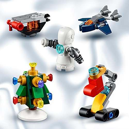 LEGO 76196 Marvel Los Vengadores: Calendario de Adviento de 2021 con Spider-Man e Iron Man para Niños de +7 Años, Multicolor