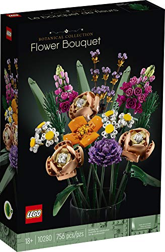 LEGO Flower Bouquet 10280 - Kit de Montaje, un Ramo de Flores único y un Proyecto Creativo para Adultos, Nuevo 2021 (756 Piezas)