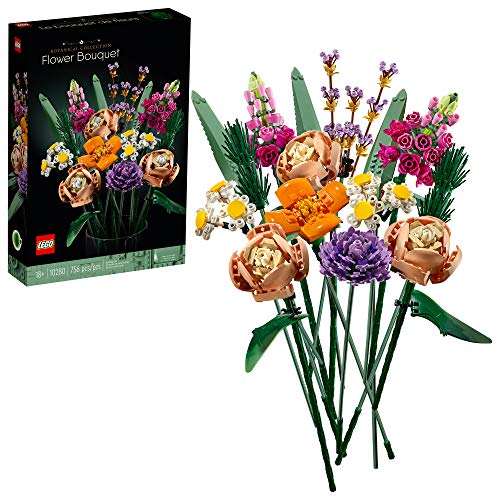 LEGO Flower Bouquet 10280 - Kit de Montaje, un Ramo de Flores único y un Proyecto Creativo para Adultos, Nuevo 2021 (756 Piezas)