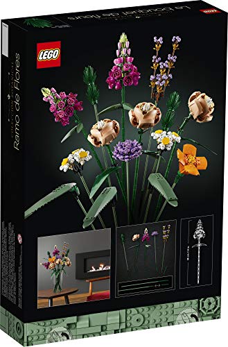 LEGO Flower Bouquet 10280 - Kit de Montaje, un Ramo de Flores único y un Proyecto Creativo para Adultos, Nuevo 2021 (756 Piezas)