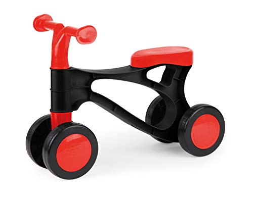 Lena 07161 My First, Rojo y Negro, Sentarse Ejes de Acero, Equilibrio de Aprendizaje y para Entrenar Caminando, Scooter para niños a Partir de 18 Meses