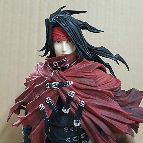 lilongjiao Final Fantasy: Dirge of Cerberus Vincent Valentine Juego Artes Kai equipados con Armas y reemplazable Manos Figura de PVC de Alta - 10,62 Pulgadas