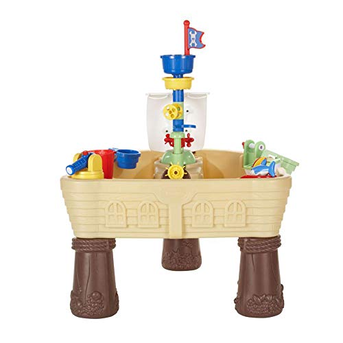 Little Tikes Anchors Away Barco Pirata - Juego Acuático para Niños - Seguro y Portátil - Fomenta el Juego Creativo