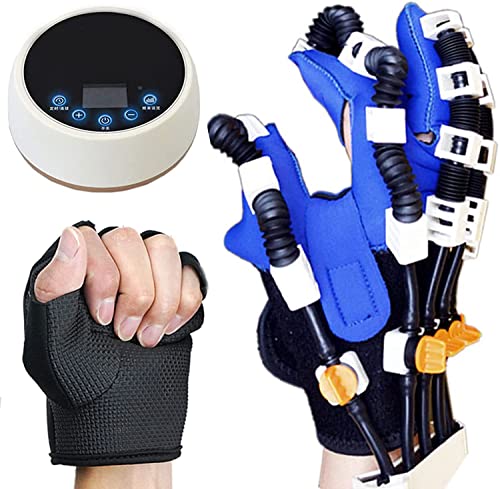 LLLZM Entrenamiento de Dedos Frula, Guantes Neumticos De Robot De Rehabilitacin, Estiramiento de Dedos Protector de proteccin, para Pacientes con disfuncin de la Mano