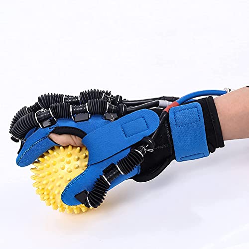 LLLZM Guantes de Robot de Rehabilitacin, Guantes de Rehabilitacin de Dedos para Pacientes con Hemipleja por Accidente Cerebrovascular,Ortesis de rehabilitacin Frula de Mano Funcional