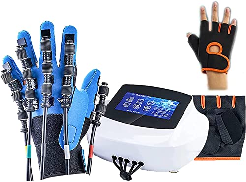 LLLZM Guantes de Robot de Rehabilitacin, Guantes de Rehabilitacin de Dedos para Pacientes con Hemipleja por Accidente Cerebrovascular,Ortesis de rehabilitacin Frula de Mano Funcional