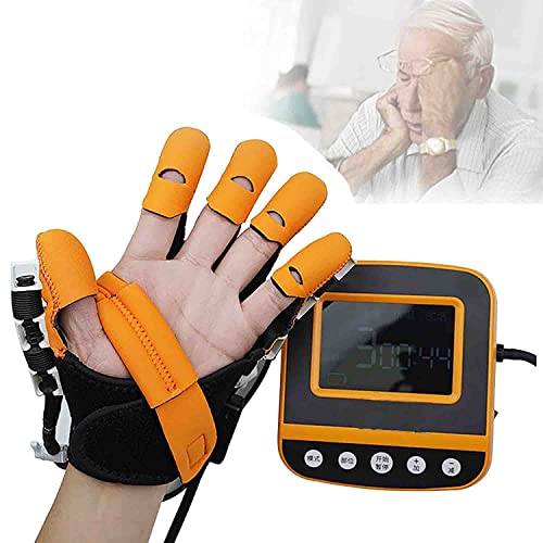 LLLZM Robot de Rehabilitacin Ortesis de Dedos Guantes, Guantes Elctricos Frula de Mano de Reposo Suave,para Flexin Contractura para Artritis, Mueca, Alivio del Dolor