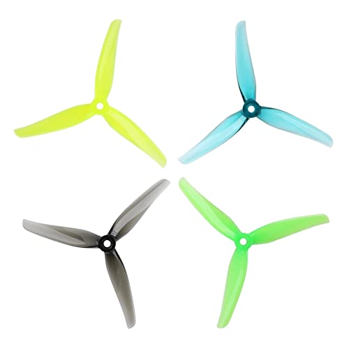 LMIAOM 20pcs/ 10APAILS NAZGUL F5 5InCH 3 Hoode/Tri- Blade Propeller Propeller con un Agujero de Montaje de 5 mm for FPV Parte de Drones Parti di montaggio accessori FAI da te