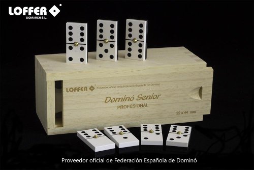 Loffer - Dominó Profesional Senior, Caja de Madera (Domarch A352M)