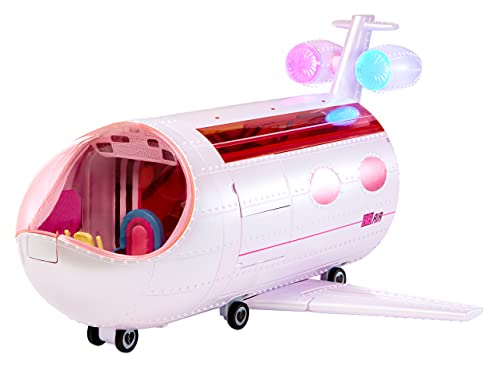 LOL Surprise OMG Avión 4 en 1 - Avión con 50 sorpresas, incluidos Accesorios - Se transforma en un Coche, Estudio de grabación y Cabina de Mezcla - Coleccionable - para niños a Partir de 4 años