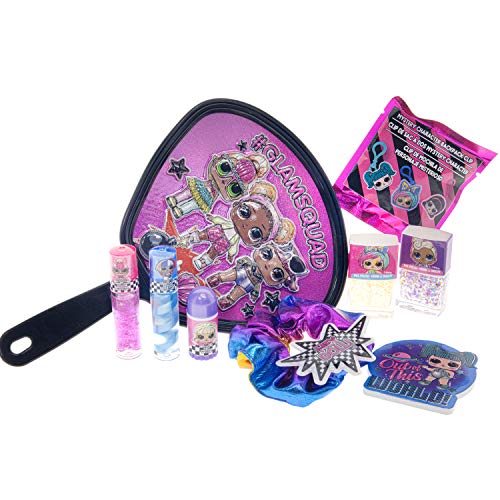 L.O.L Surprise! Townley Girl Mochila Juego de Maquillaje cosmético 10 Piezas, Que Incluye Brillo de Labios, Esmalte de uñas, Scrunchy, Espejo y Llavero Sorpresa, Mayores de 5 años