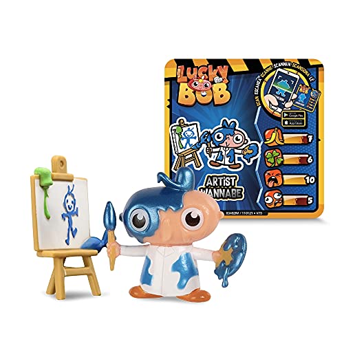 LUCKY BOB Pack 1 Figura divertida sorpresa y coleccionable de Lucky Bob con su Accesorio