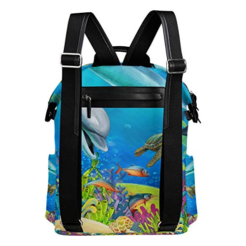 LUNLUMO Mochila escolar The Coral Reef Mochila de viaje para adultos o niños