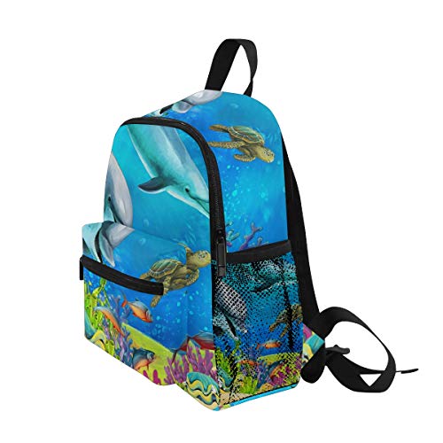 LUNLUMO The Coral Reef Kids Pre-School Mochila para jardín de infantes