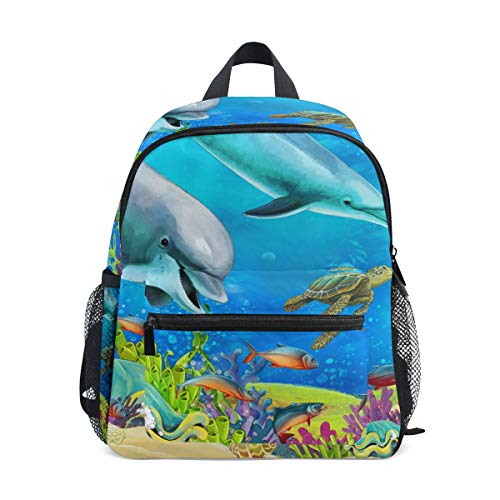 LUNLUMO The Coral Reef Mini Mochila para niños Kindergarten Pre-School Niño Bolsa