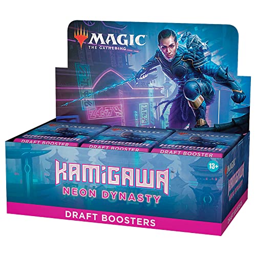 Magic The Gathering- Draft Booster Box, Color neón. (Wizards of The Coast C92110001)