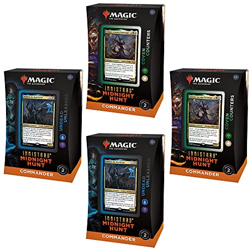 Magic: The Gathering - Innistrad Midnight Hunt Commander Decks Display de 4