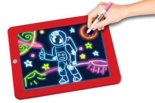 MagicPad, la Tableta con rotuladores de neón y 8 Efectos de luz Brillante para Dar Vida a Tus Dibujos.