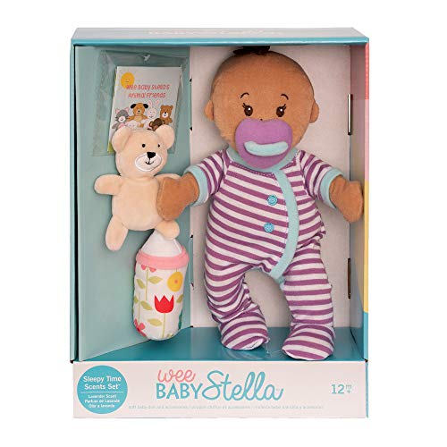 Manhattan Toy Wee Baby Stella Sleepy Times Scent - Juego de muñecas Suaves, Color Beige