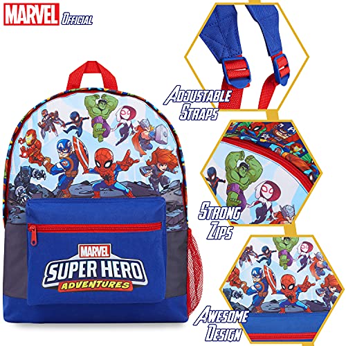 Marvel Avengers Mochilas Escolares Juveniles, Mochila Colegio De Los Vengadores Con Hulk Capitan America, Spiderman Y Bruja Escarlata, Regalos Niños