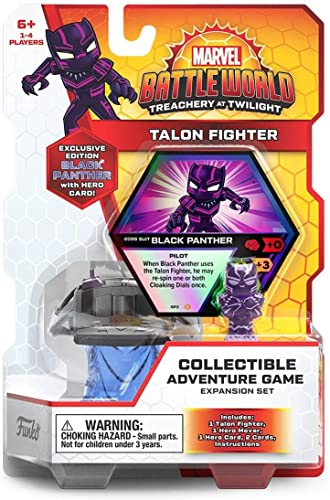 Marvel Battleworld: Series 2 Treachery at Twilight - Talon Fighter (Incluye Black Panther Exclusive) - Ideal para Mayores de 6 años