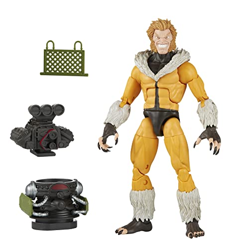 Marvel Legends Series - Figura de Sabretooth de los X-Men - Juguete de colección de 15 cm, con 3 Piezas de Figura para armar