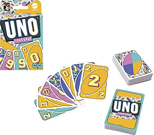 Mattel Games GXV50 UNO Iconic Series 1990 - Juego de cartas para jugadores a partir de 7 años