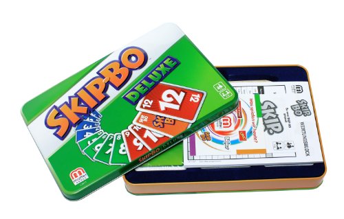 Mattel Games L3671 - Juego de cartas Skip-Bo Deluxe