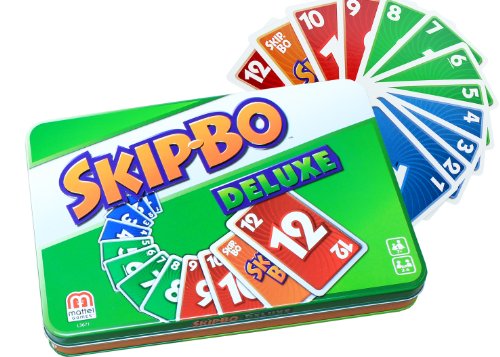 Mattel Games L3671 - Juego de cartas Skip-Bo Deluxe